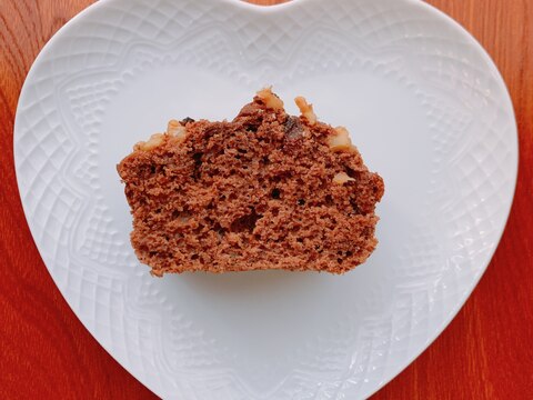 レーズンココアの米粉パウンドケーキ